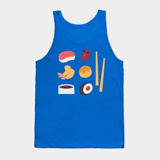 Hand Drawn Japan Food Illustration Tank Top